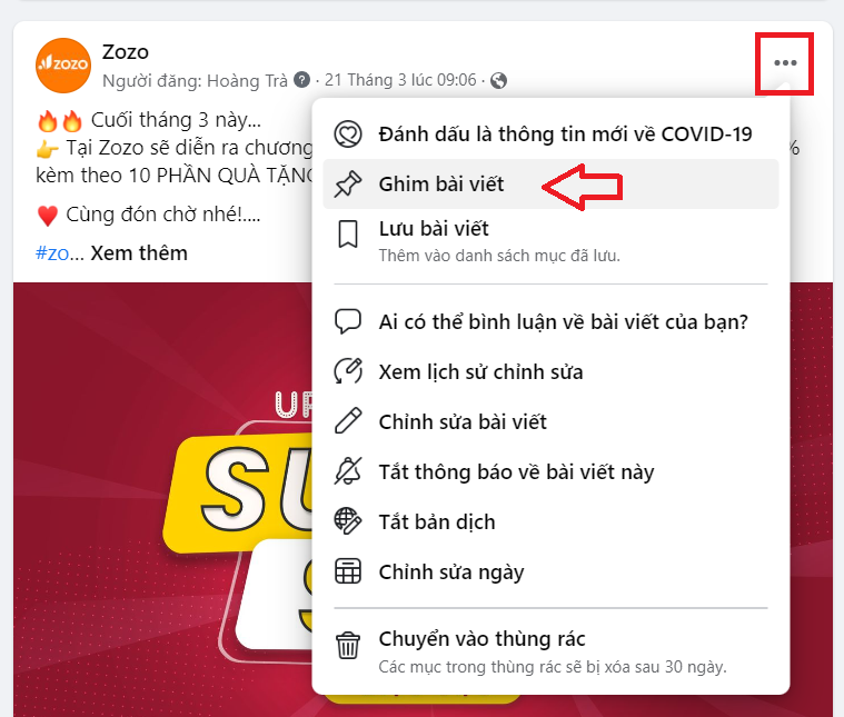 ghim bai viet